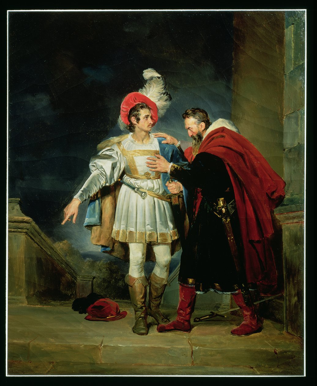 Rodrigo de Vivar, El Cid (c.1043-99) et son père, Don Diego, vers 1827 - Alexandre Evariste Fragonard