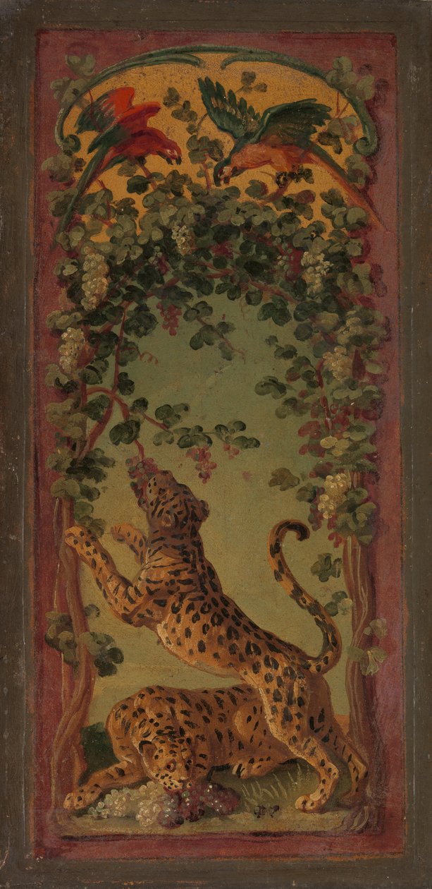 Panthères de Bacchus mangeant des raisins, ca. 1719-20 - Alexandre Francois Desportes