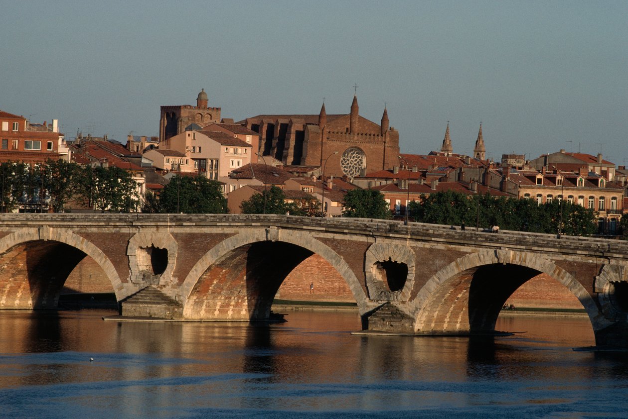 Pont-Neuf sur la Garonne, Toulouse, Midi-Pyrénées, France - Nicolas Toussaint Charlet