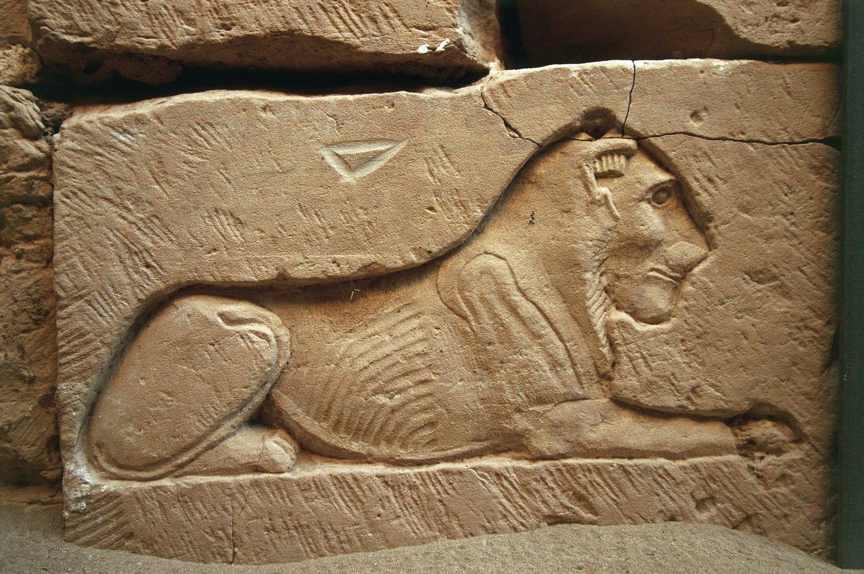Relief de lion à la tombe de Kitines - Nicolas Toussaint Charlet