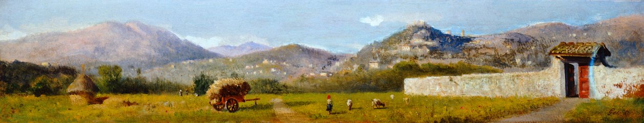Paysage toscan par Lorenzo Gelati - Nicolas Toussaint Charlet