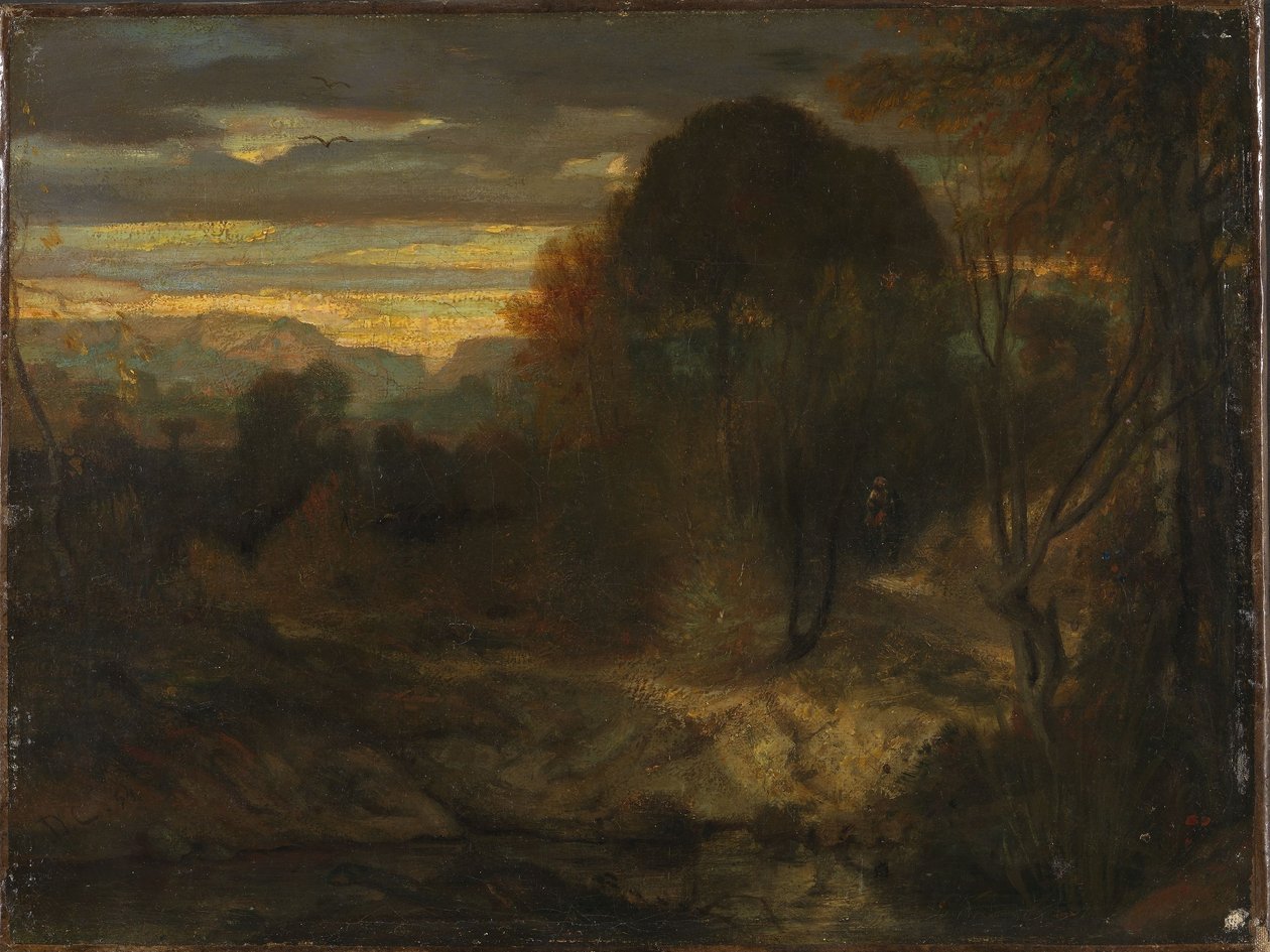Paysage du soir - Alexandre Gabriel Decamps