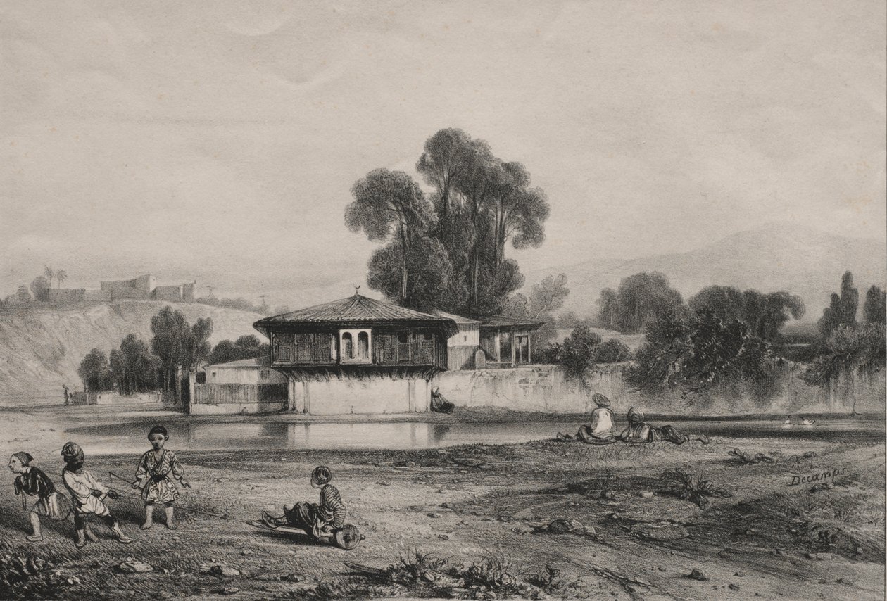 Pavillon au bord d