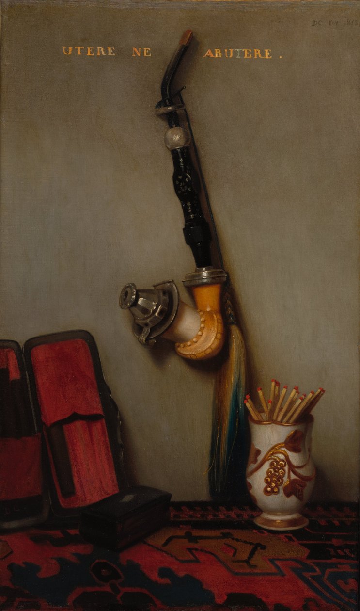 Nature morte avec pipe et allumettes - Alexandre Gabriel Decamps