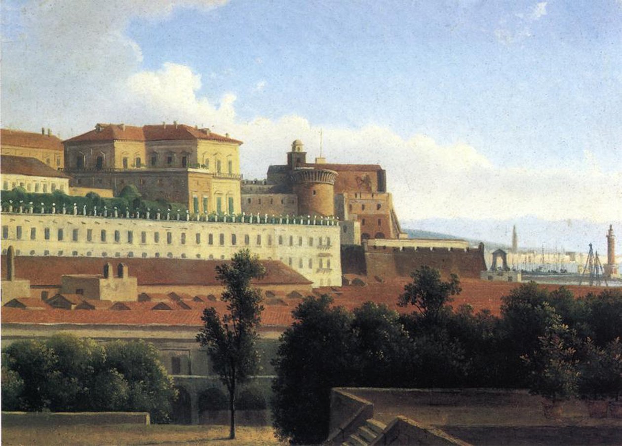 Naples, le Palazzo Reale, vers 1780 - Alexandre Hyacinthe Dunouy