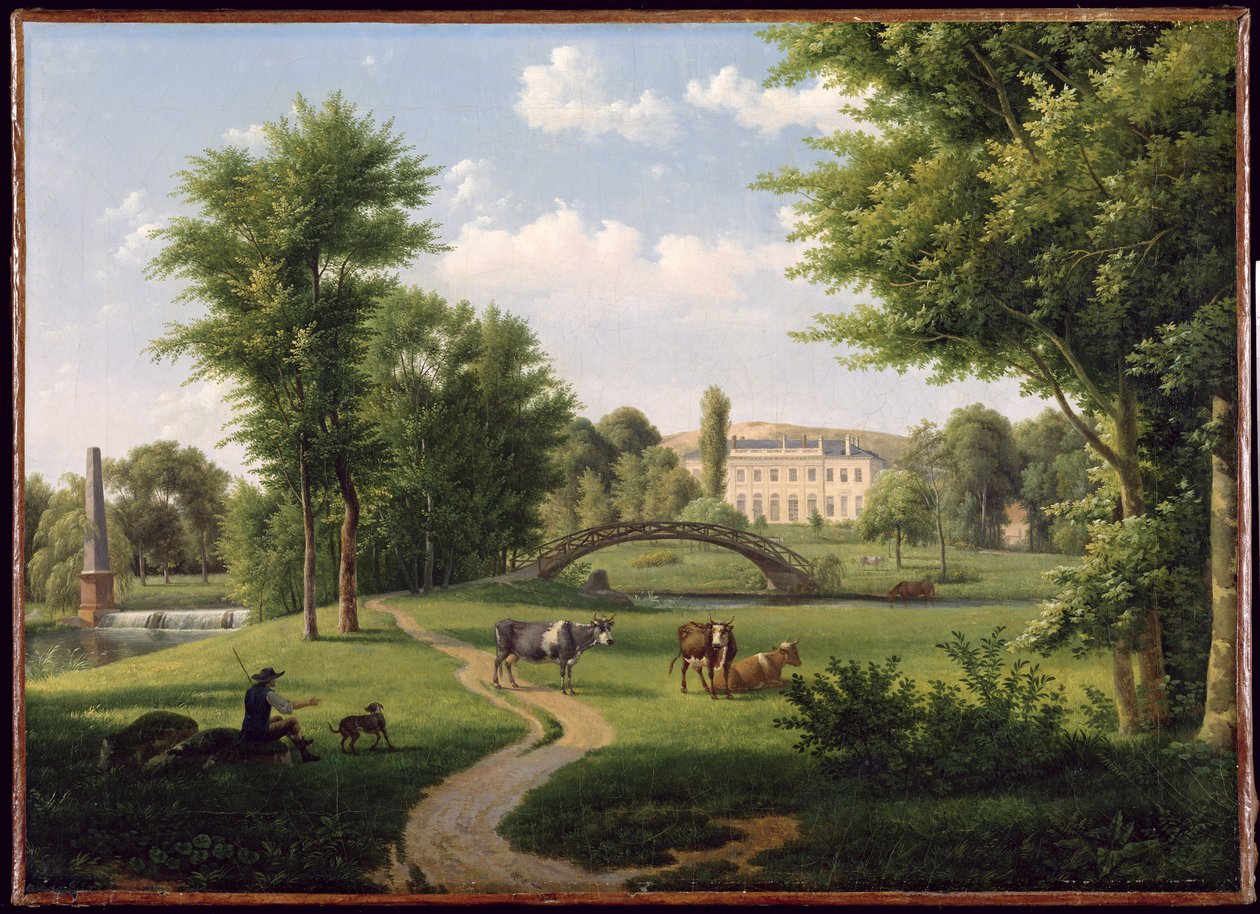 Vue du Château de Villiers-Saint-Paul, près de Senlis - Alexandre Hyacinthe Dunouy