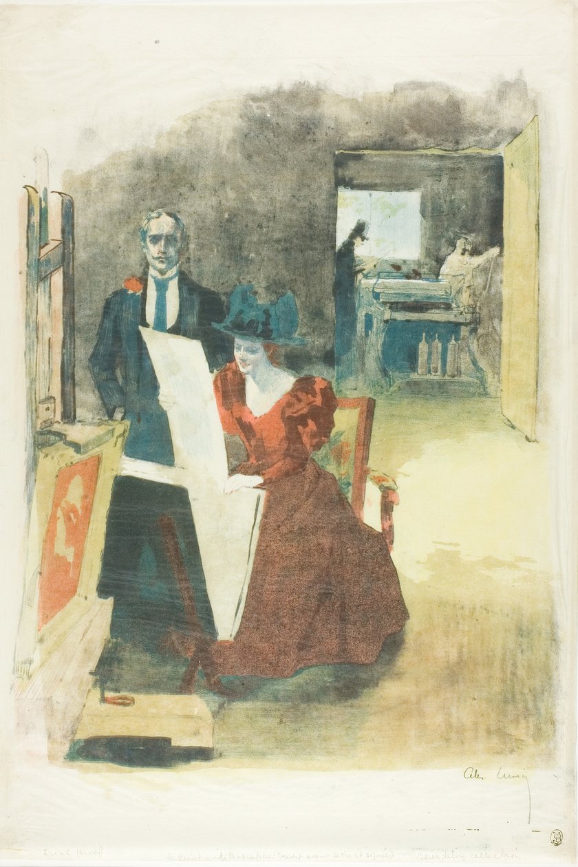 Couverture du portfolio, Les Peintres Lithographes - Alexandre Lunois