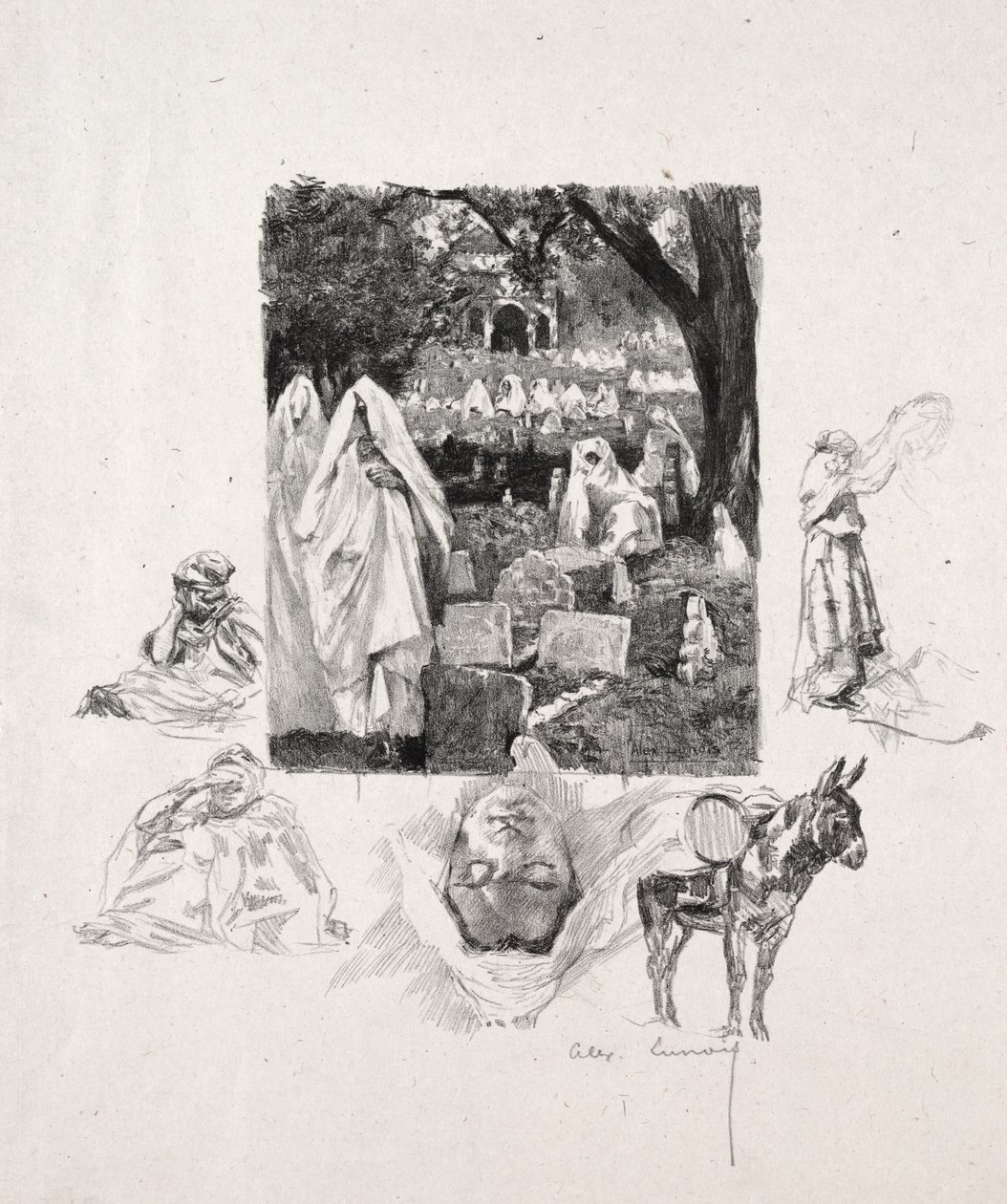 Croquis marocains - Alexandre Lunois