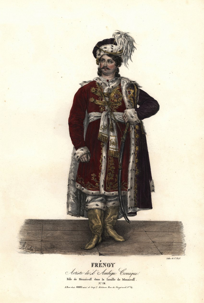 Jean Audeville Fresnoy en Menzicoff dans La Famille de Menzicoff par J-J-M Duperche, Ambigu Comique - Alexandre Marie Colin