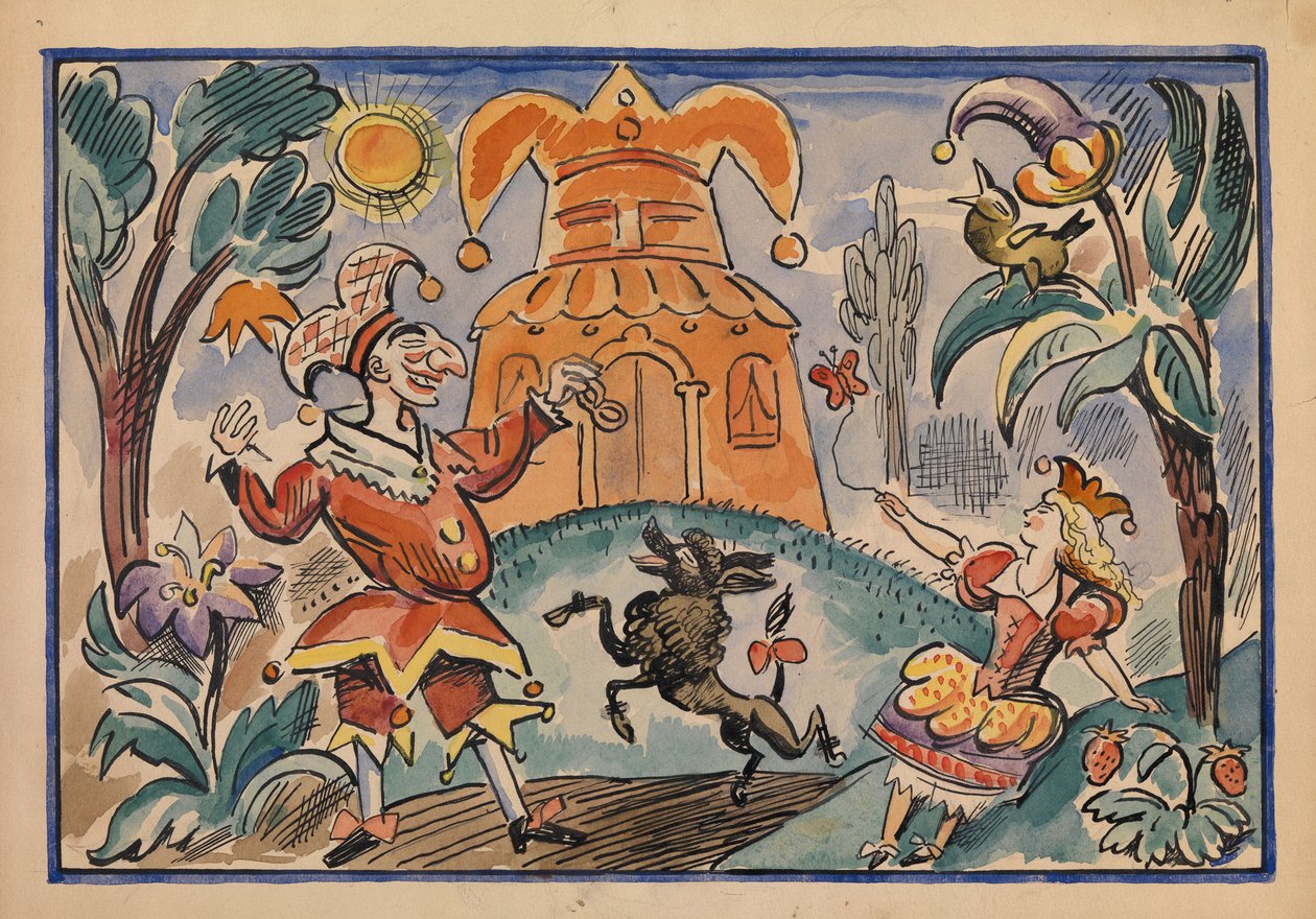 Illustration pour La Guerre de Petrushka et Stepka-Rastrepka par Evgeni Schwartz, 1925 - Alexei Alexandrovich Radakov