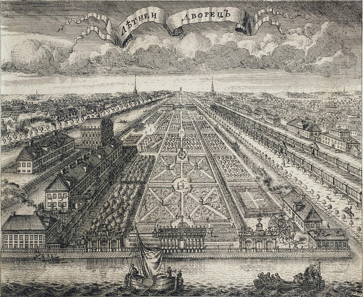 Vue des jardins d