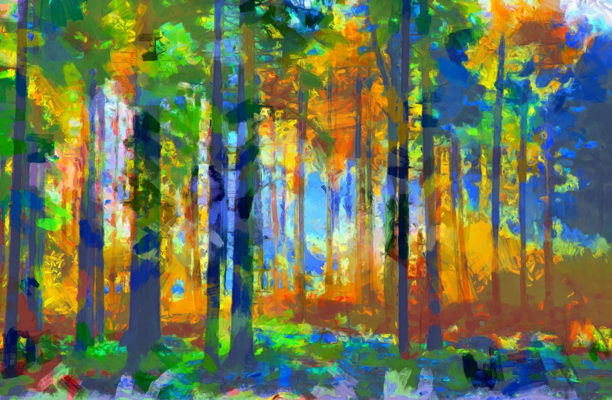 Forest,2020,(mixed media) - Alexei Makhov