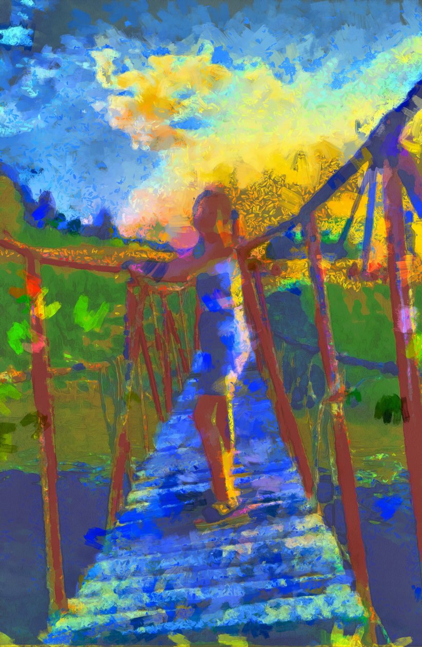 En vacances,2020,(mixed media) - Alexei Makhov