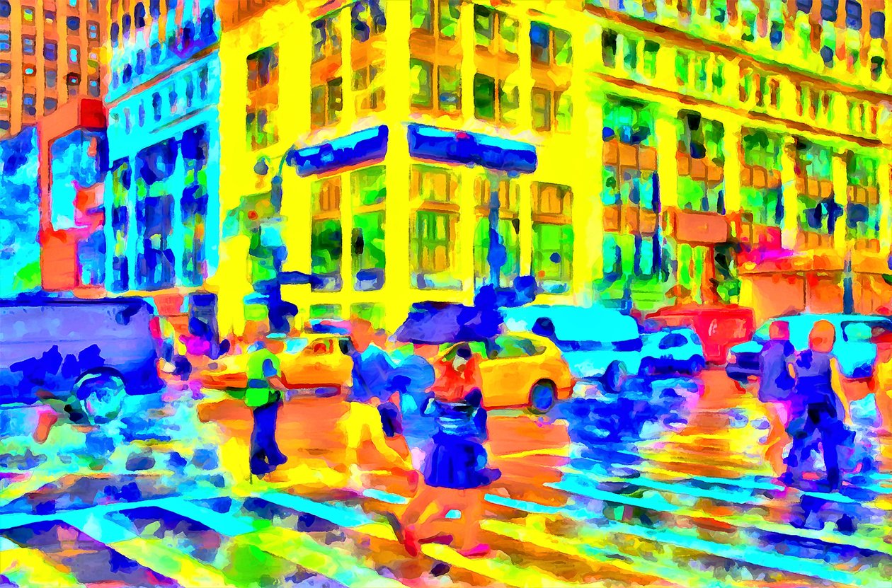 Jour de pluie, 2020 (technique mixte) - Alexei Makhov