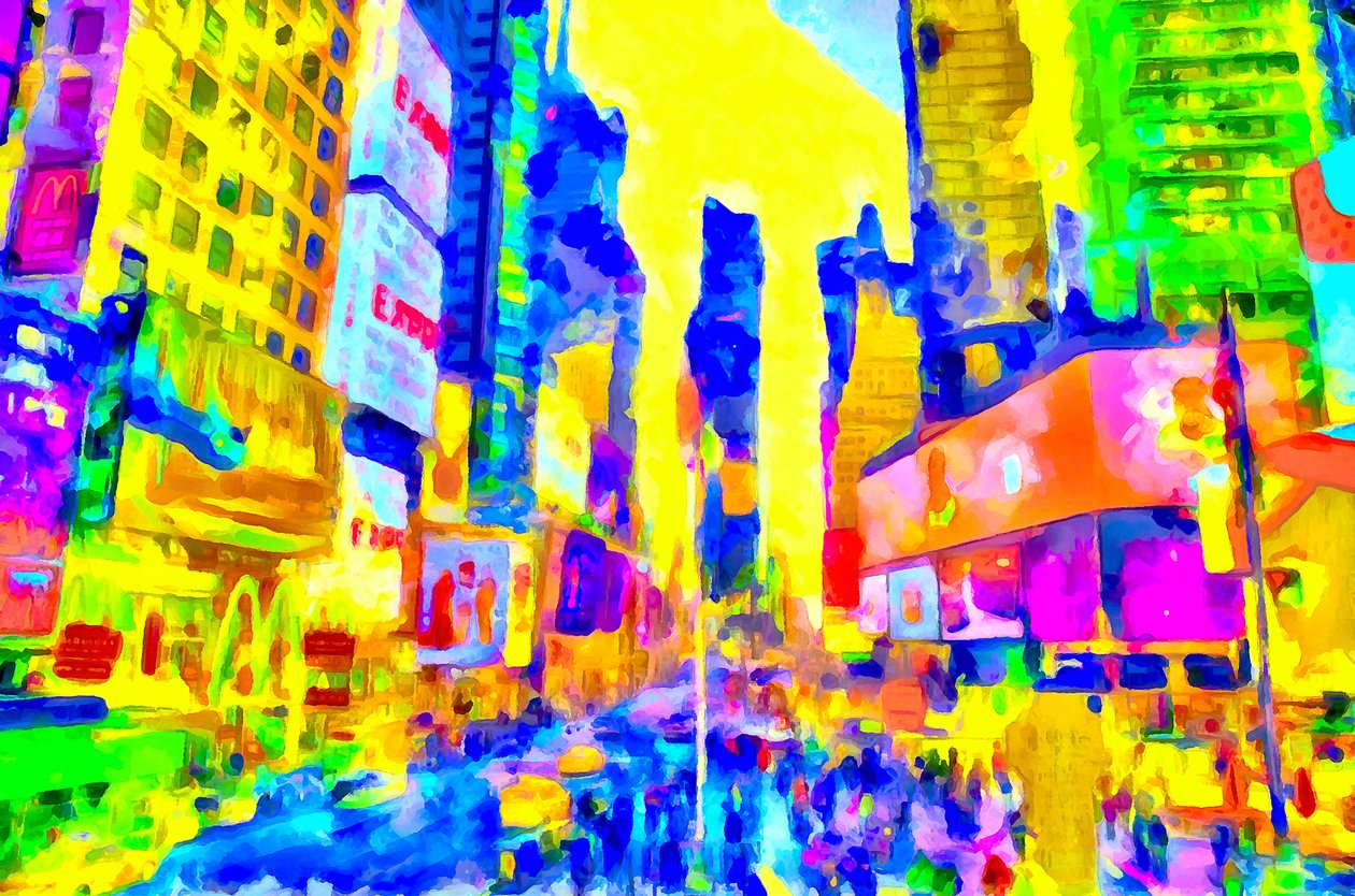 Ciel jaune et rue bleue, 2020 (techniques mixtes) - Alexei Makhov