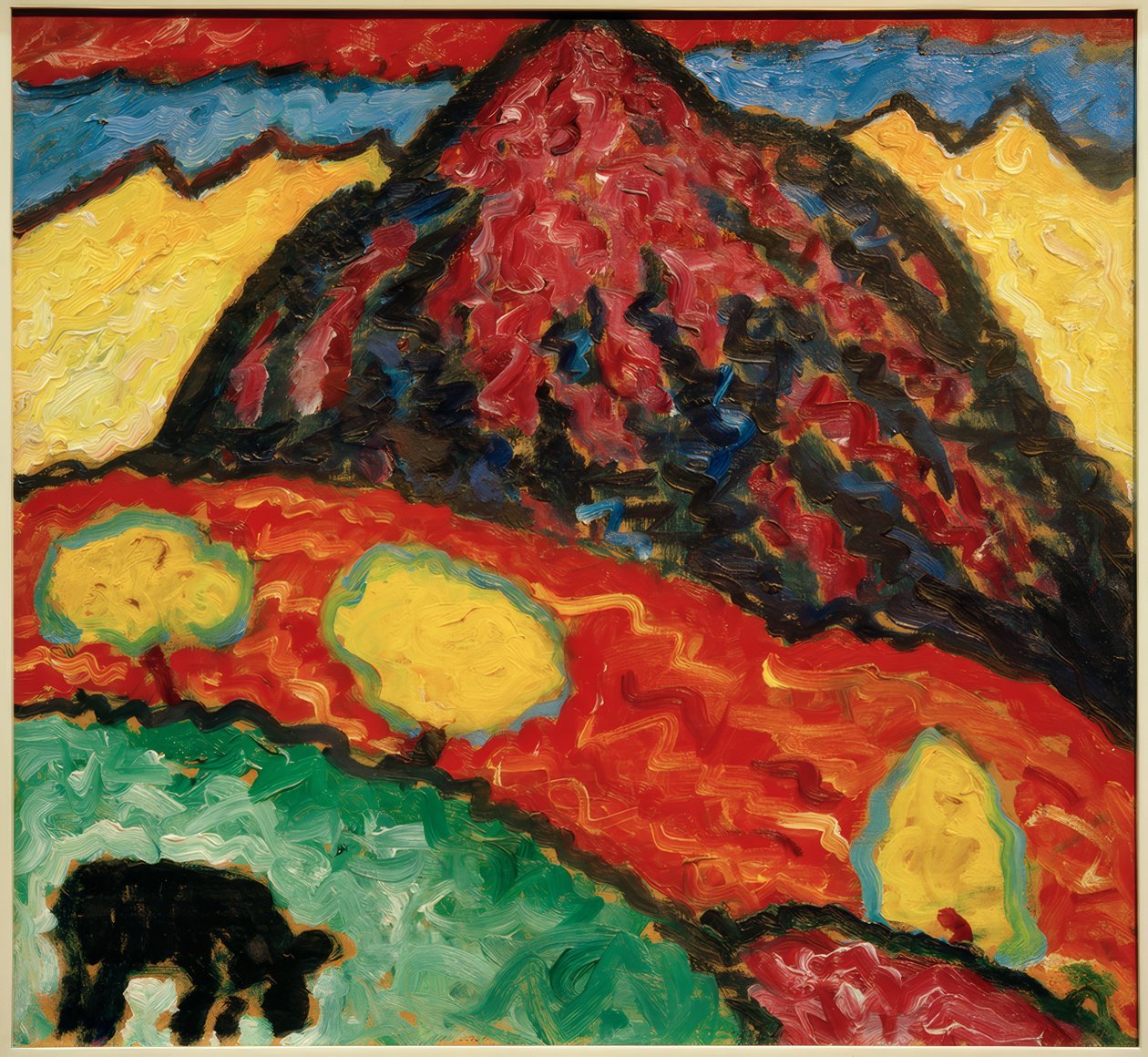 A. Jawlensky, Paysage avec vache - Alexej von Jawlensky
