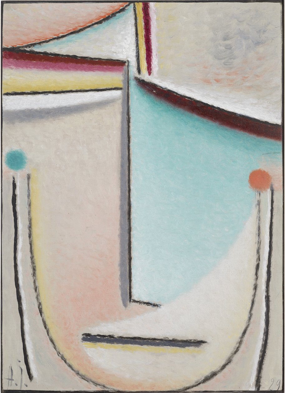 Tête abstraite : Rose-Bleu clair, 1929 - Alexej von Jawlensky