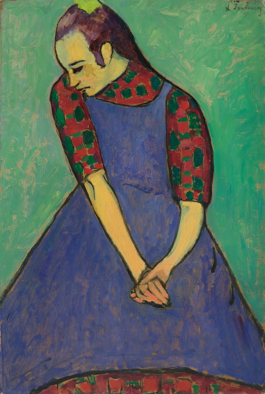 Tablier bleu - Alexej von Jawlensky