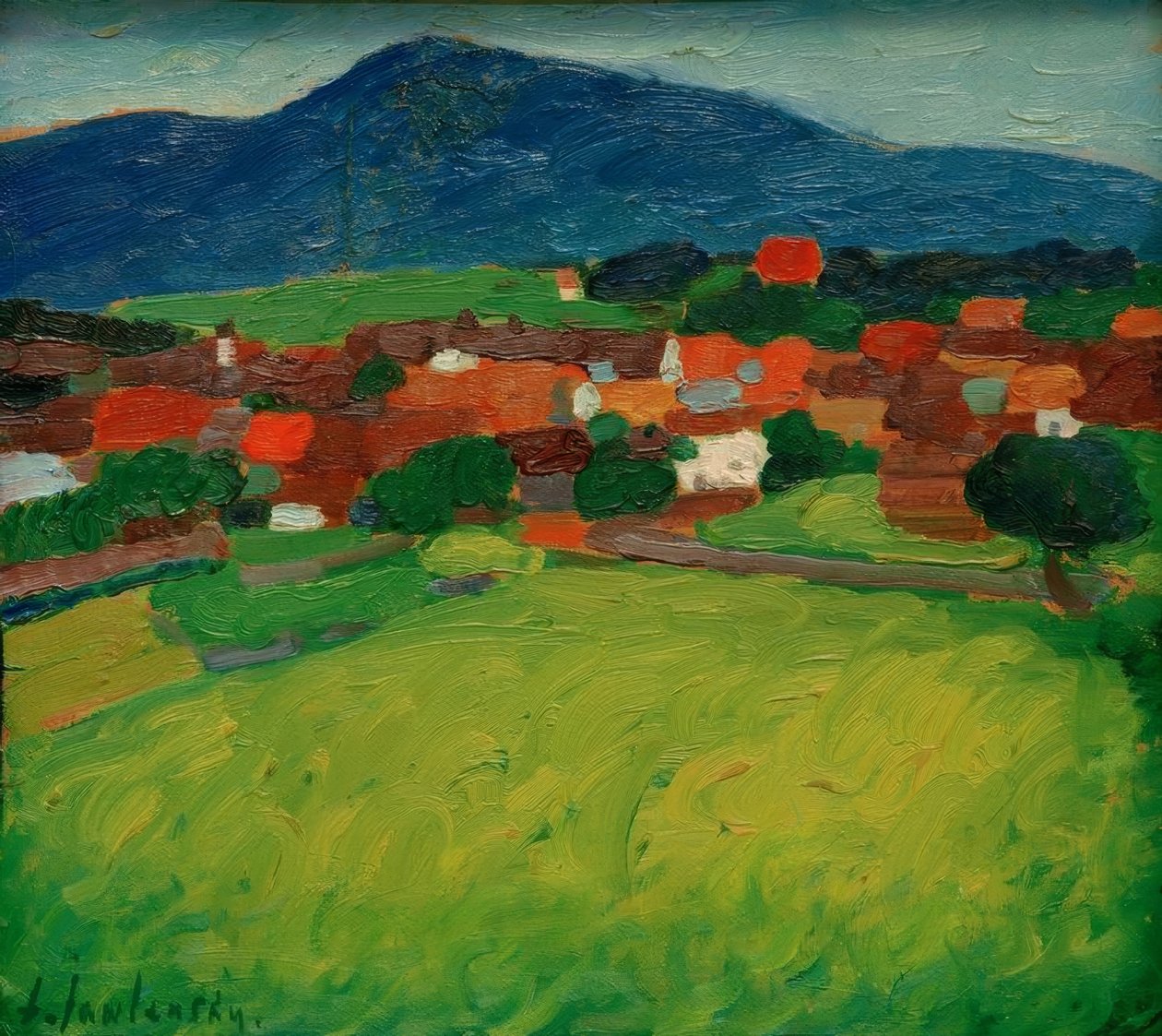 village-de-murnau-alexej-von-jawlensky-estampe-d-art