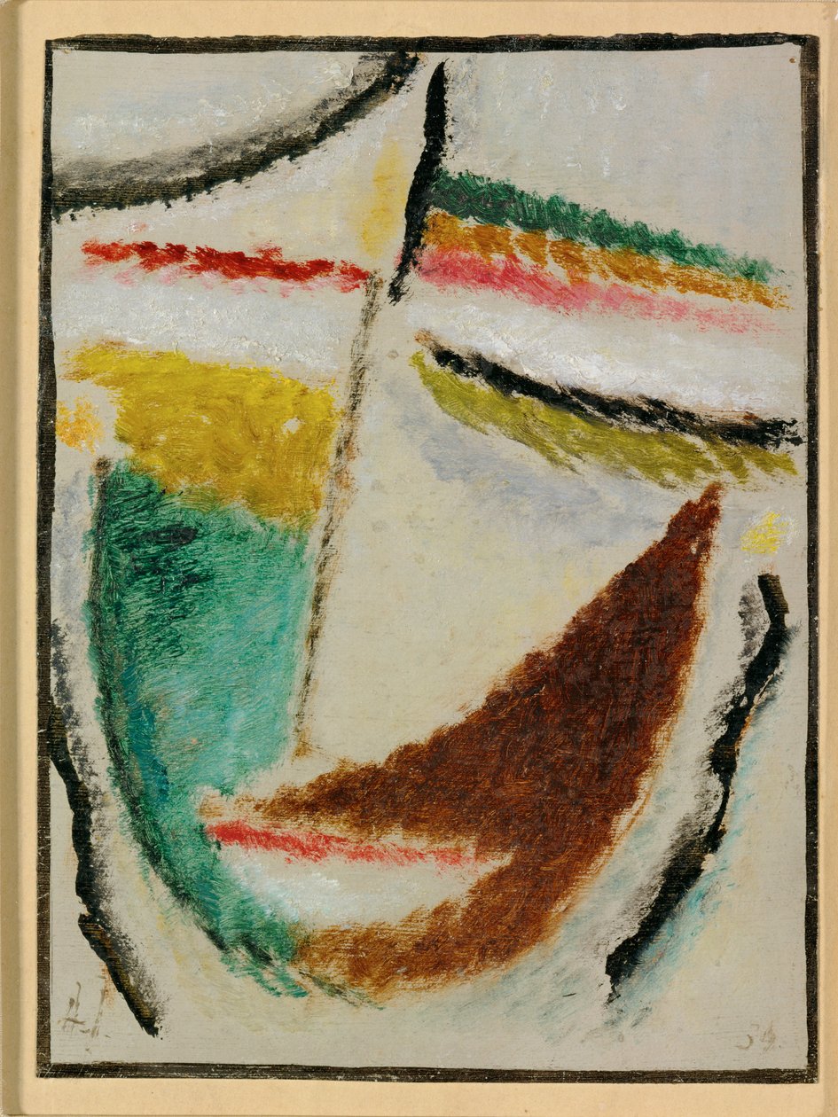 Kopf - Tête - femme rêveuse (carton) - Alexej von Jawlensky
