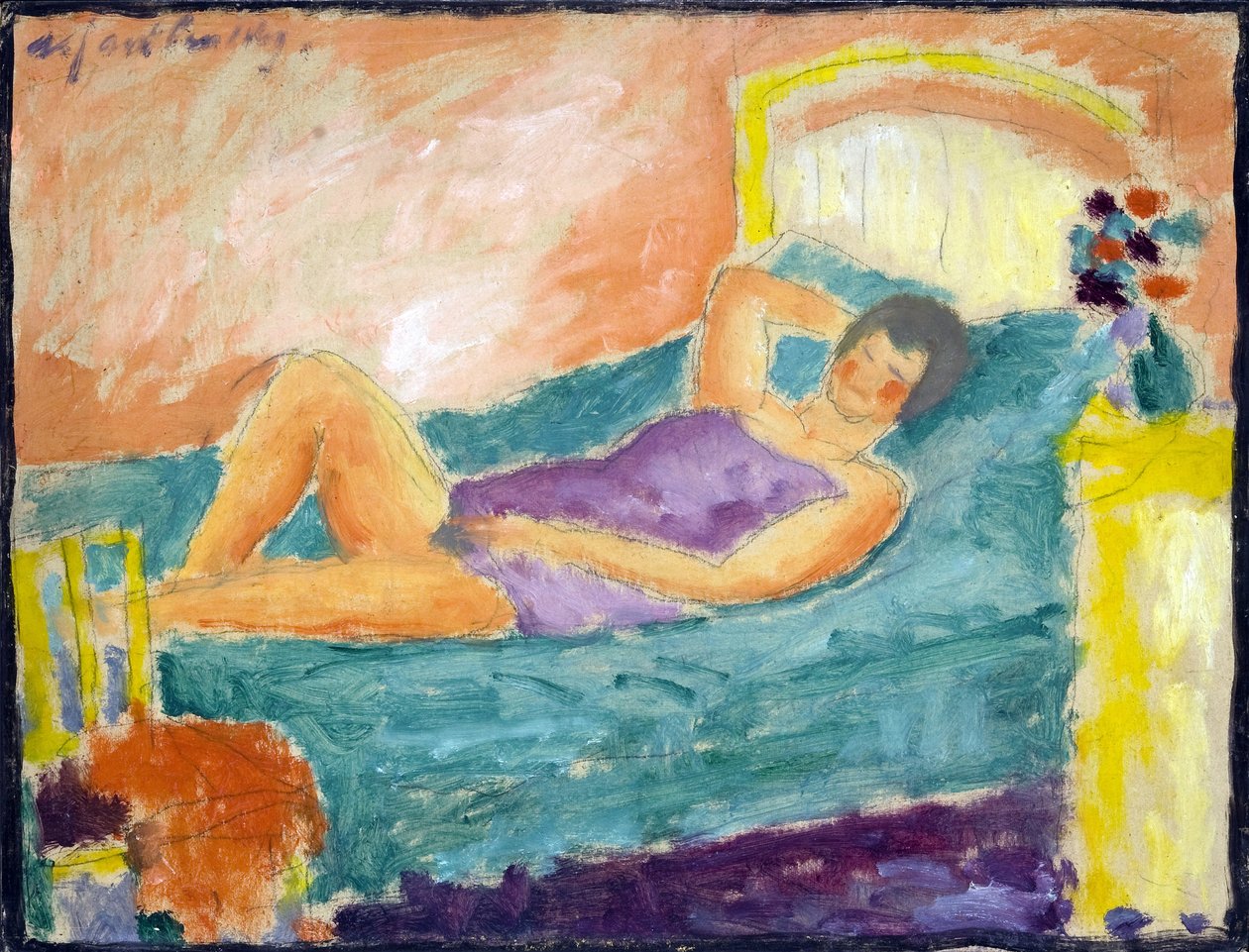 La fille allongée - Alexej von Jawlensky