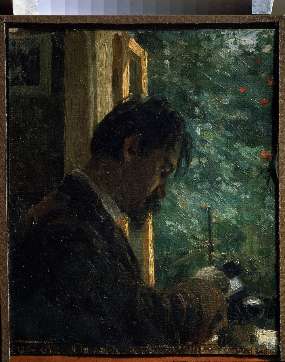 Le graveur Vasiliy Mate au travail - Alexej von Jawlensky