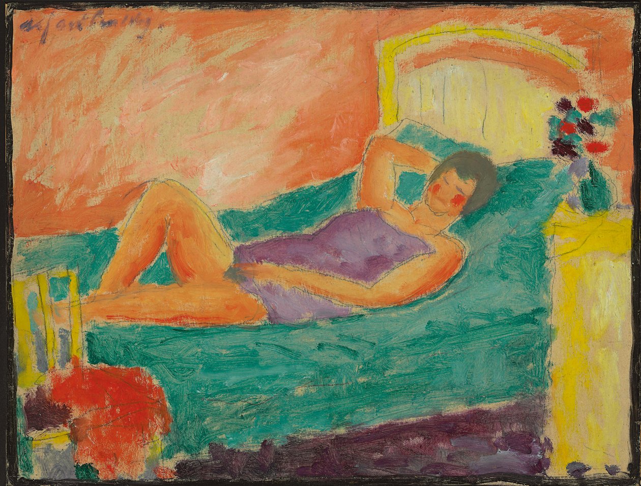 Fille couchée - Alexej von Jawlensky