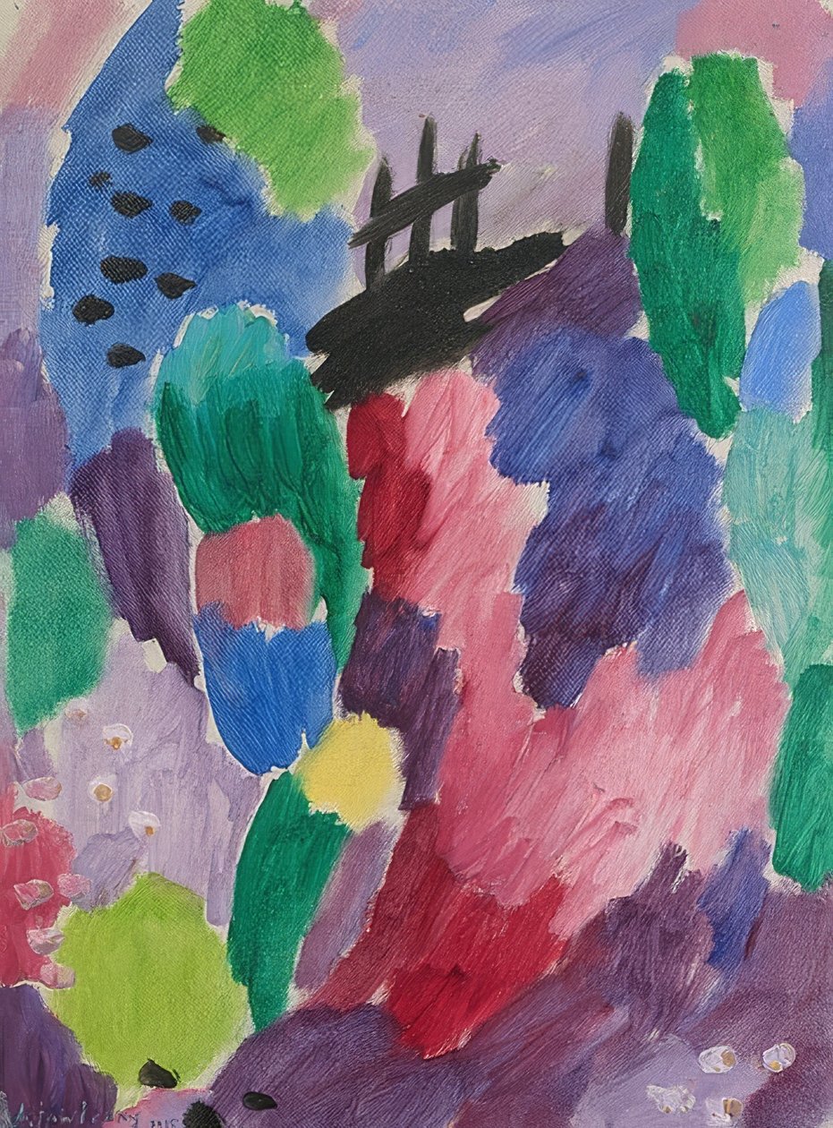 Chemin rouge, St. Prex. 1915 - Alexej von Jawlensky