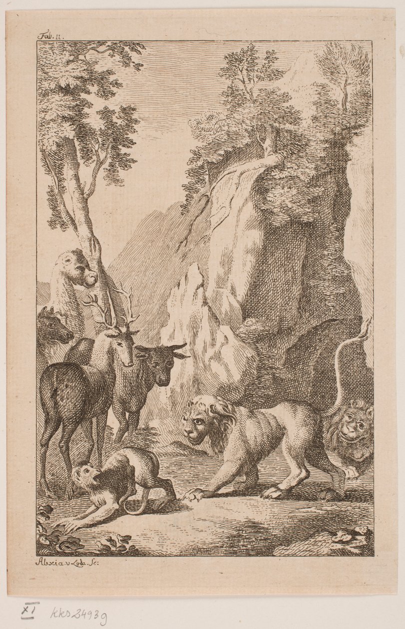 Le jeune lion et le singe - Alexia von Lode