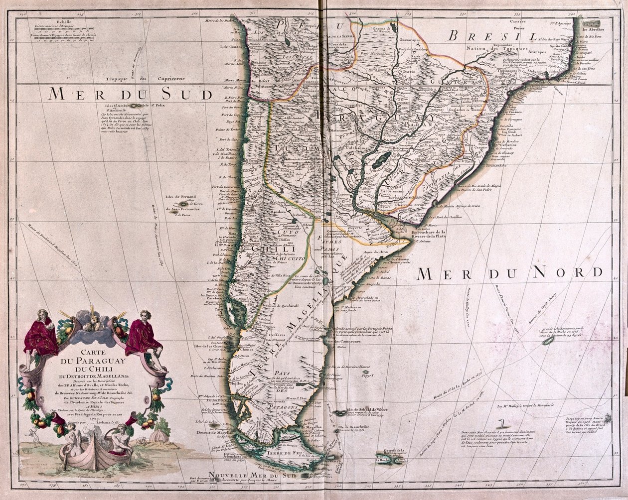Paraguay et Cile - par A - Alexis Hubert Jaillot