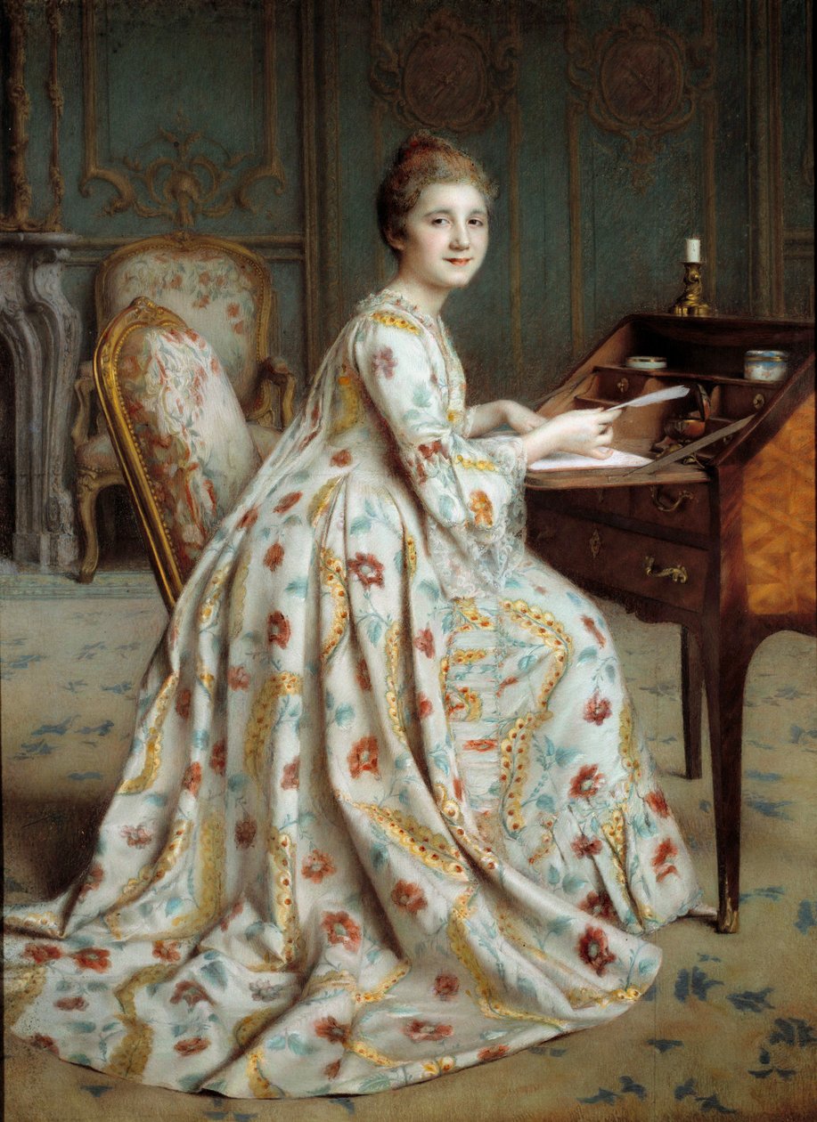 Portrait de la marquise Dubois Mouchet - Alexis Axilette