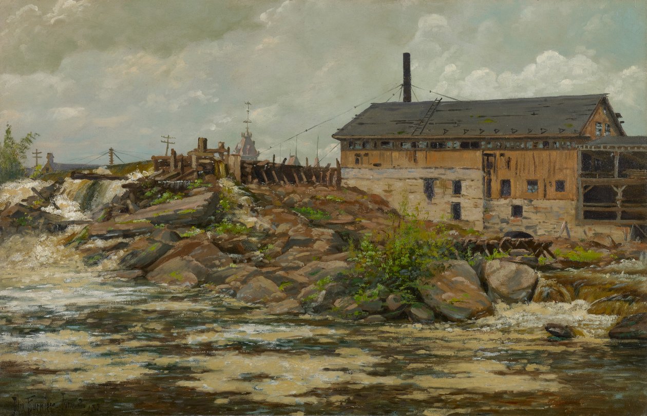 Le moulin de Farnham à St. Anthony Falls, Minneapolis - Alexis Jean Fournier