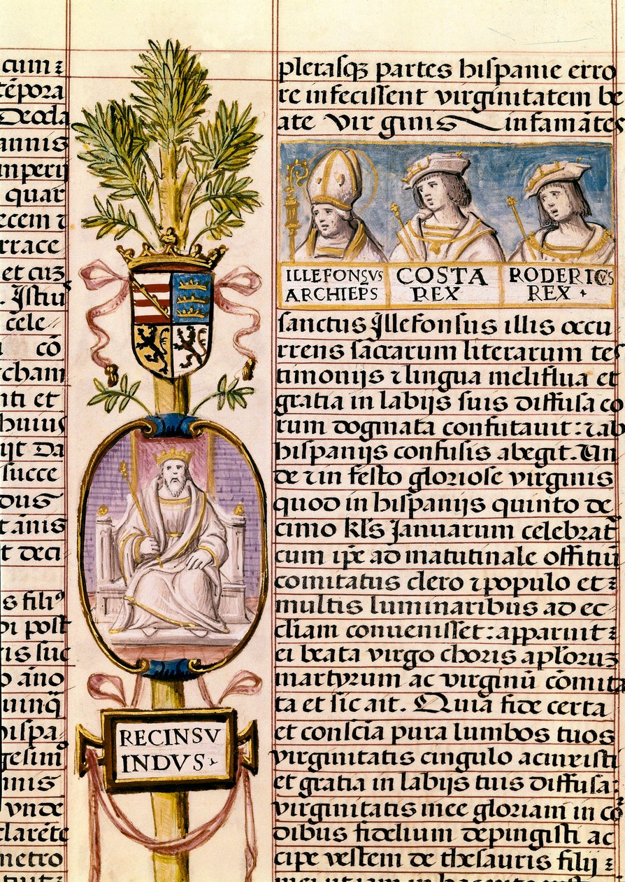 Portrait de Flavius Recceswinth, roi des Wisigoths d