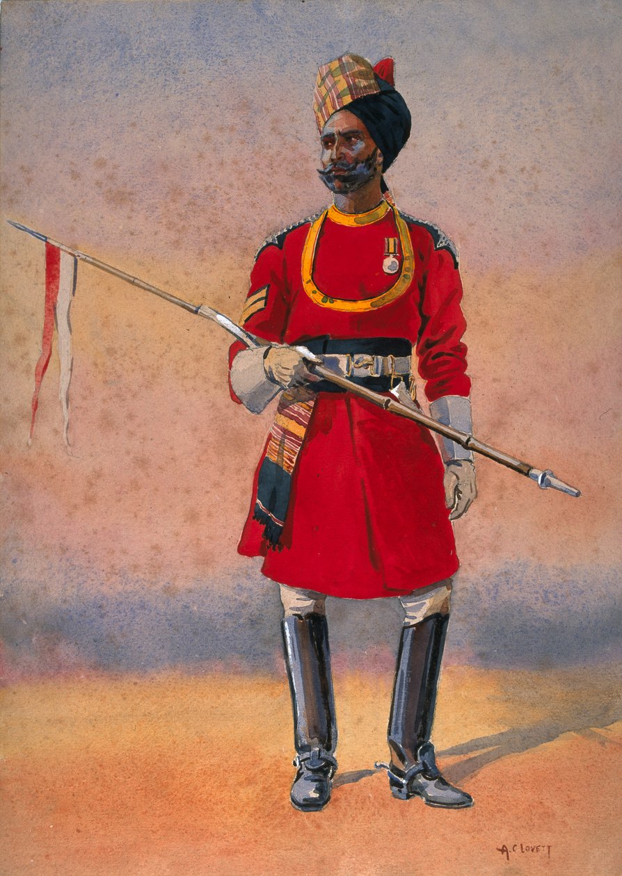 Garde du Corps du Gouverneur, Madras, Madrasi Musalman, illustration pour 