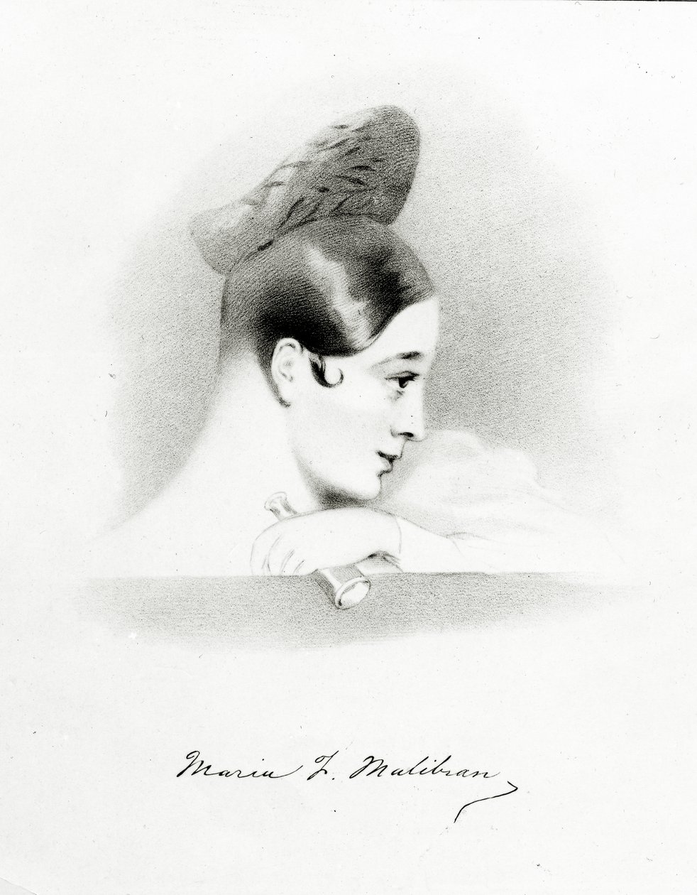 Marie Malibran, gravée par Richard James Lane, 1836 - Alfred Edward Chalon