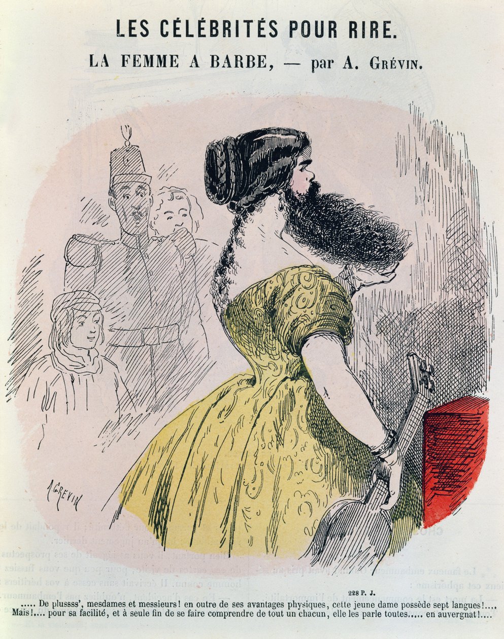 Une Femme Barbe, c.1860 - Alfred Grevin