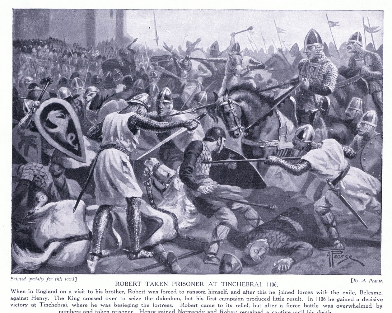 Robert pris à Tinchebrai AD1106 - Alfred Pearse