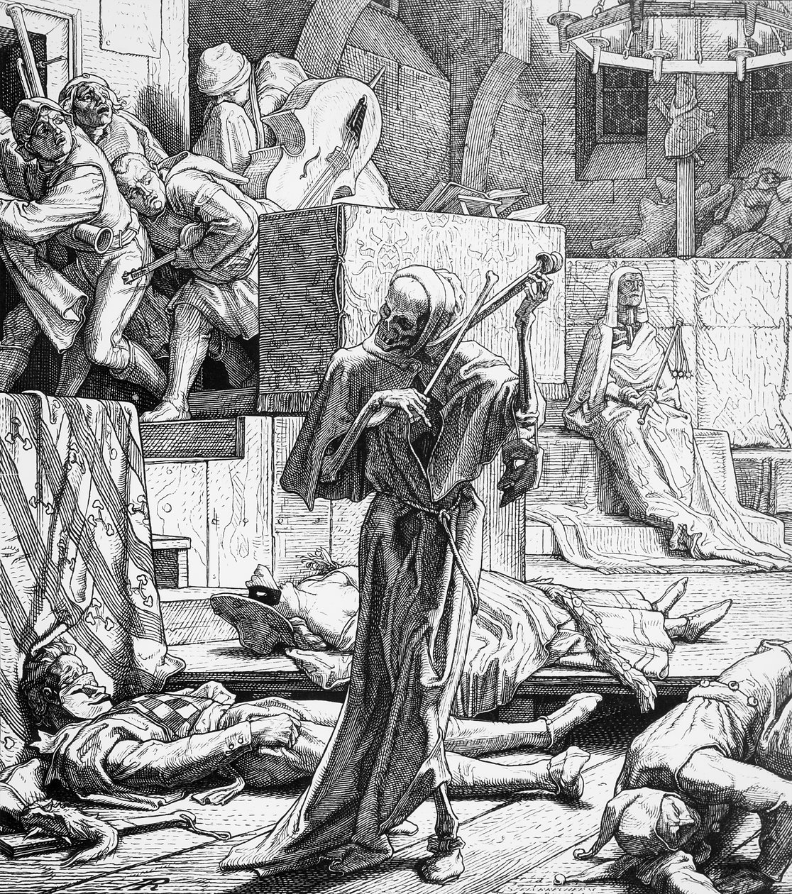 La mort en assassin, 1851 - Alfred Rethel