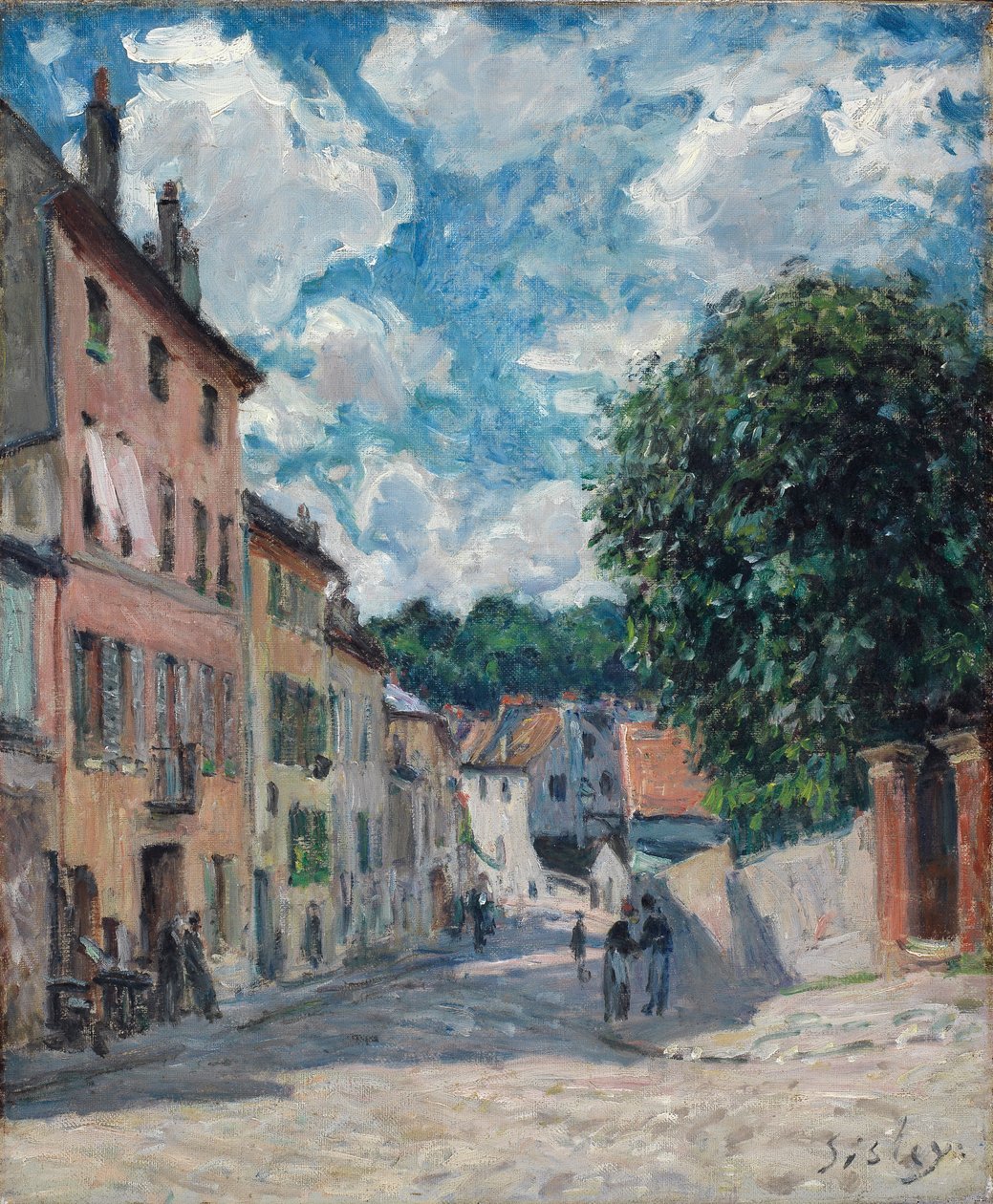 Une rue, peut-être à Port-Marly, 1876 - Alfred Sisley