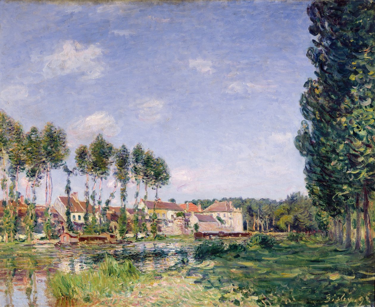 Rives du Loing, Moret, 1892 - Alfred Sisley