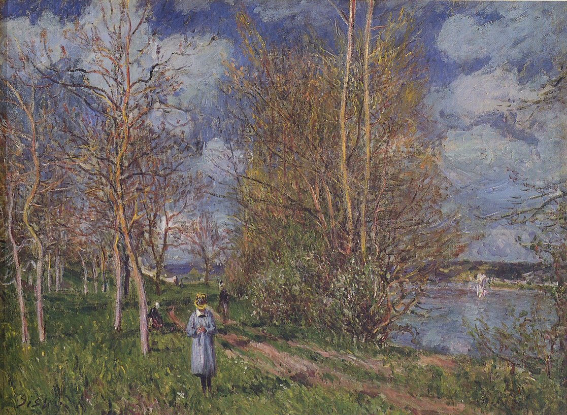 Les petites prairies au printemps - Alfred Sisley