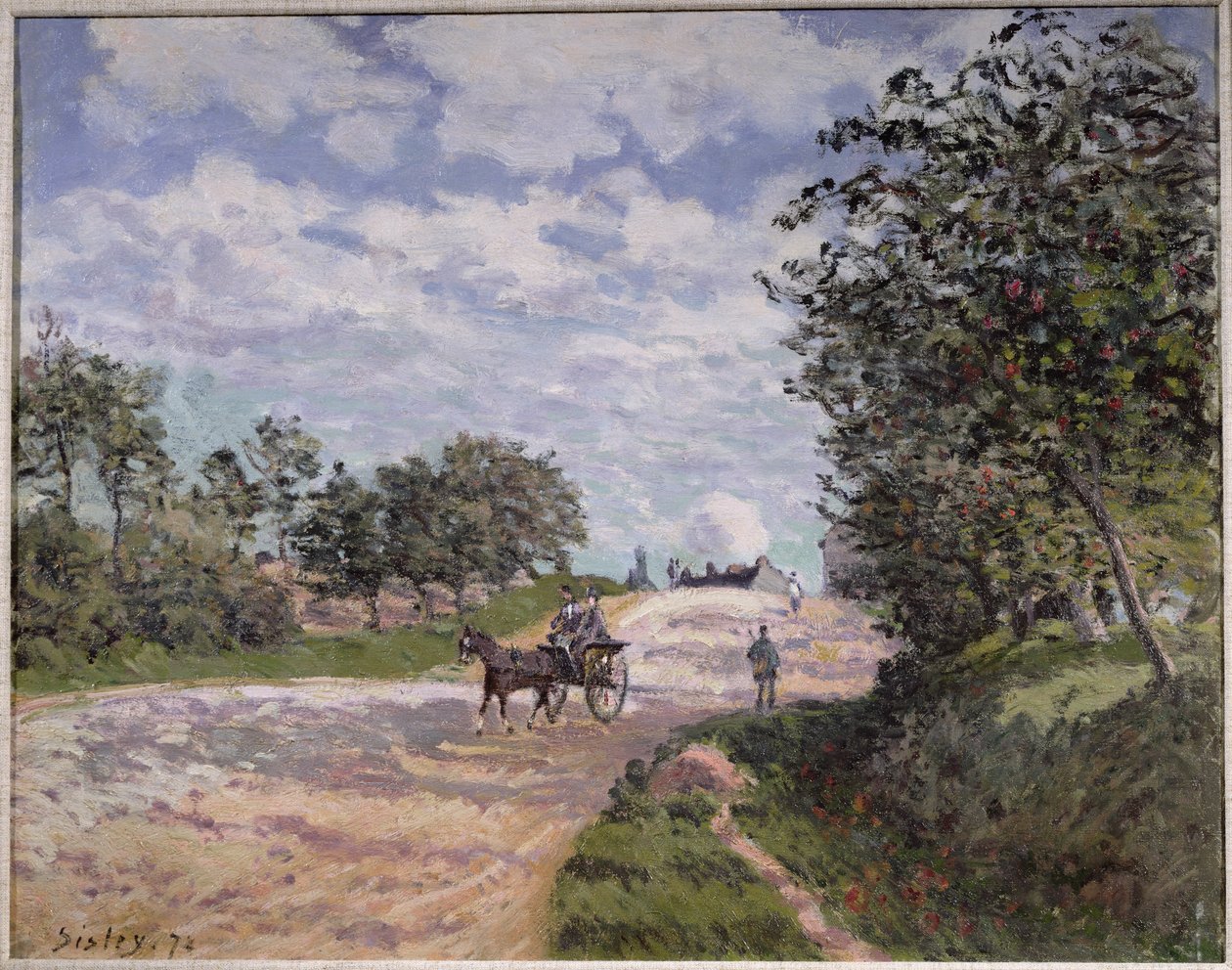 La route de Mantes à Choisy le Roi, 1872 - Alfred Sisley