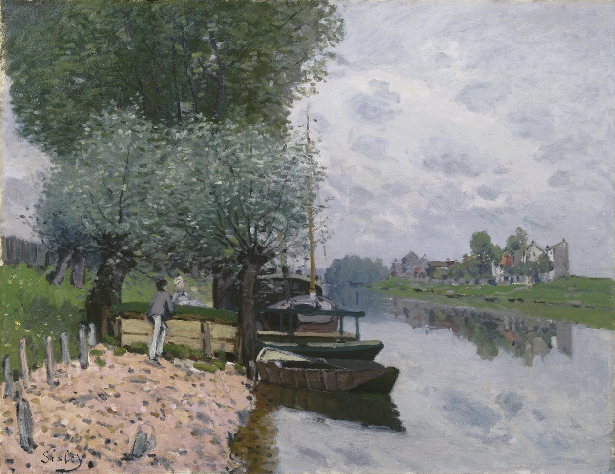 La Seine à Bougival, 1872 - Alfred Sisley