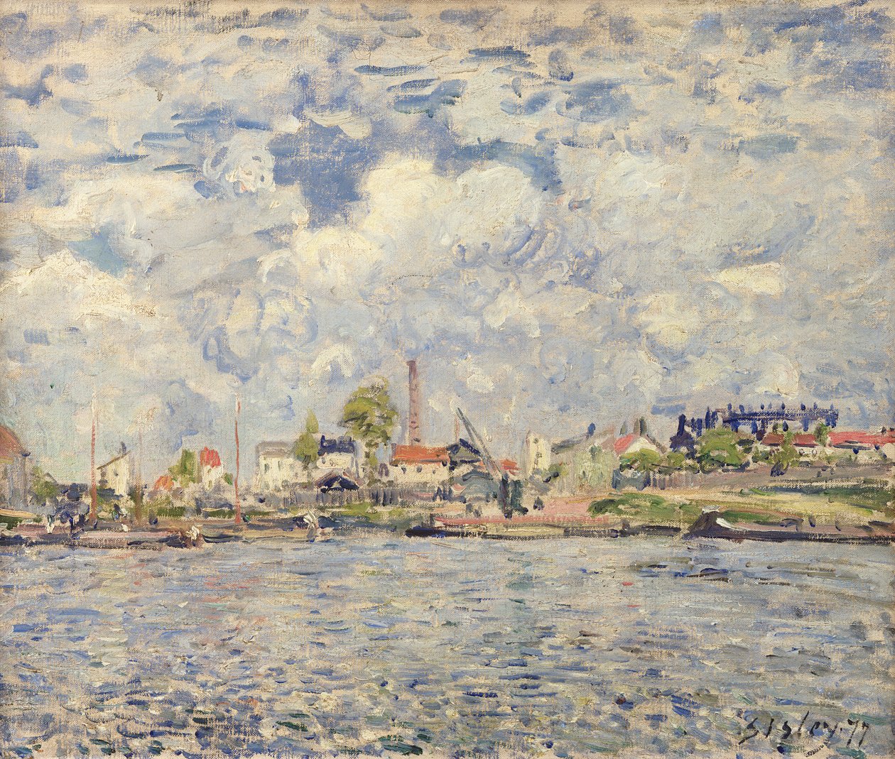 La Seine à Point du Jour, 1877 - Alfred Sisley