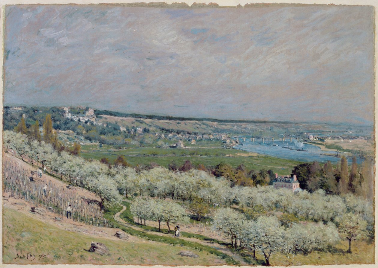 La Terrasse à Saint-Germain, Printemps, 1875 - Alfred Sisley