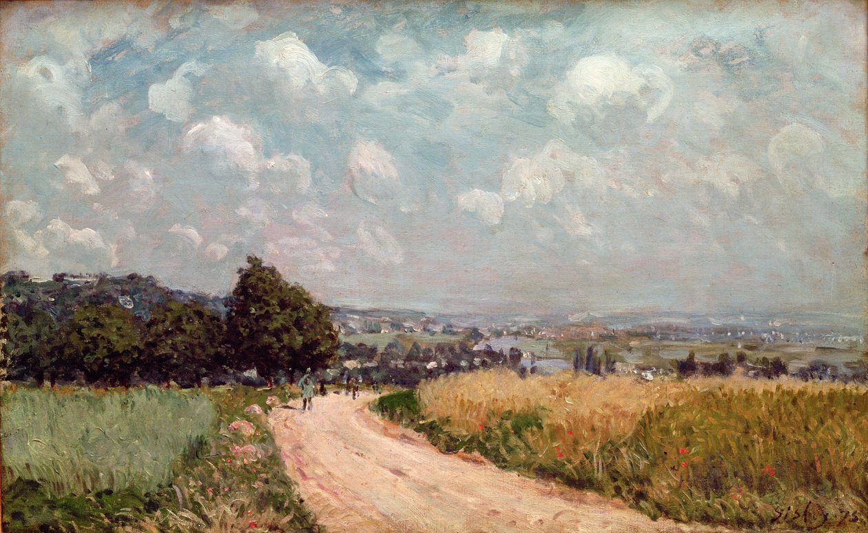 Route Tournante ou Vue de la Seine, 1875 - Alfred Sisley
