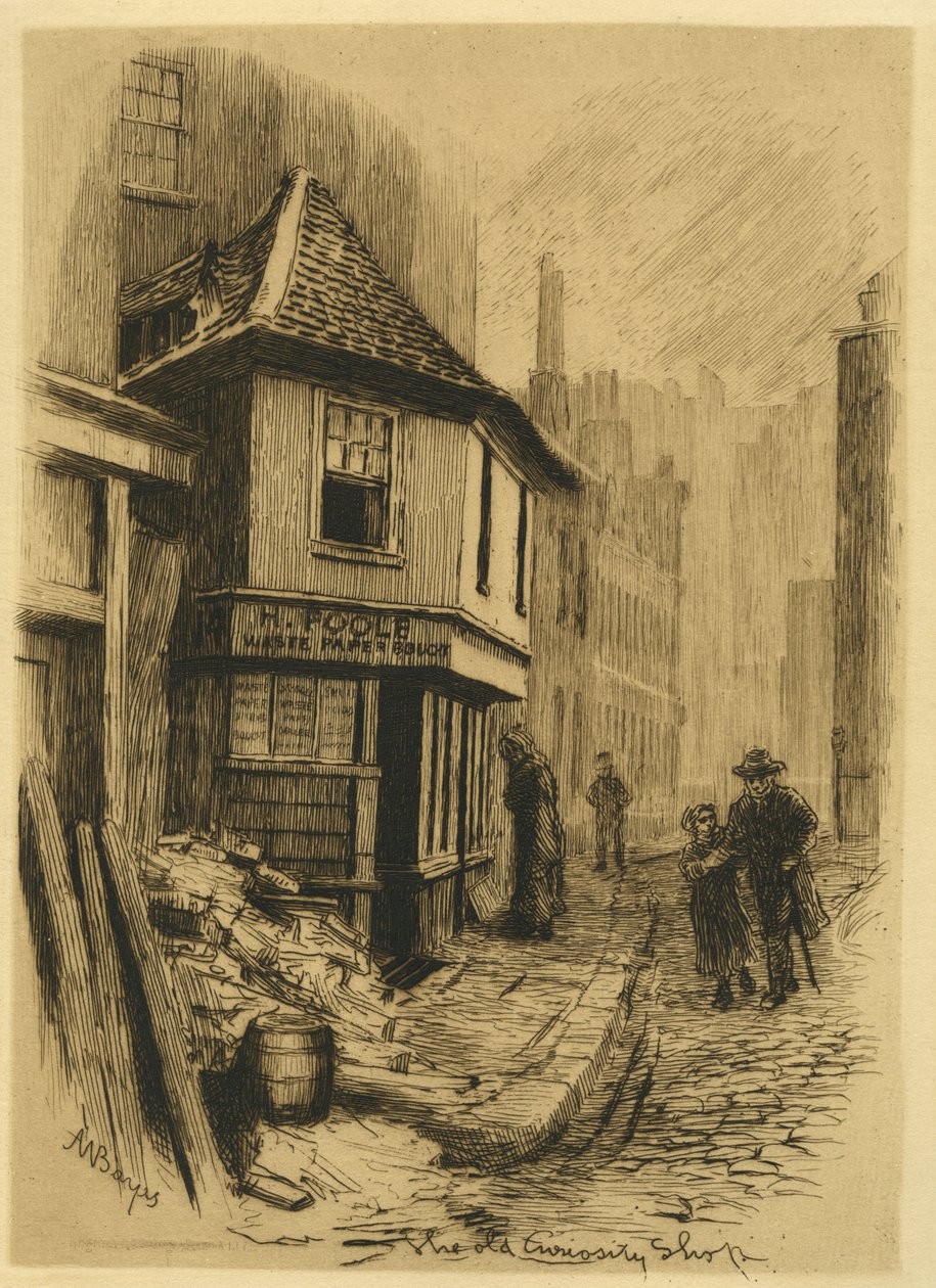La Vieille Curiosité, de English Etchings, vol. V, pl. 5, 1885 - Alfred Walter Bayes