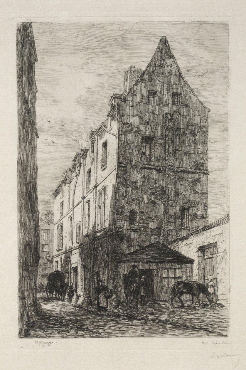 Maison dite de la Reine Blanche, Rue de Marmousets - Alfred Alexandre Delauney