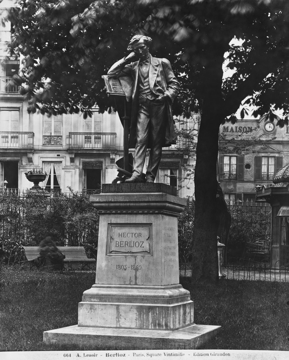 Monument à Hector Berlioz, Square Vintimille, 1884 - Alfred Charles Lenoir