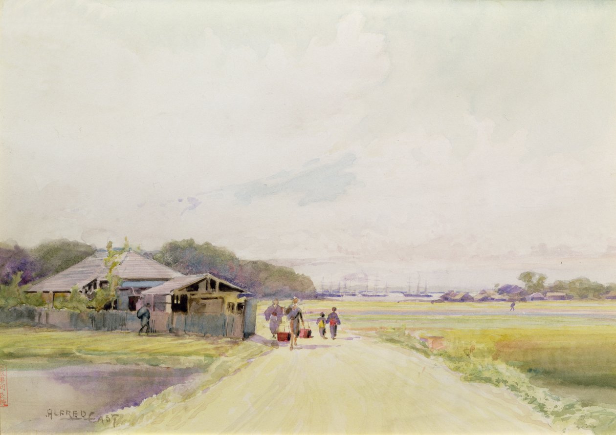 La baie du Mississippi à Yokohama, vers 1889 - Alfred East